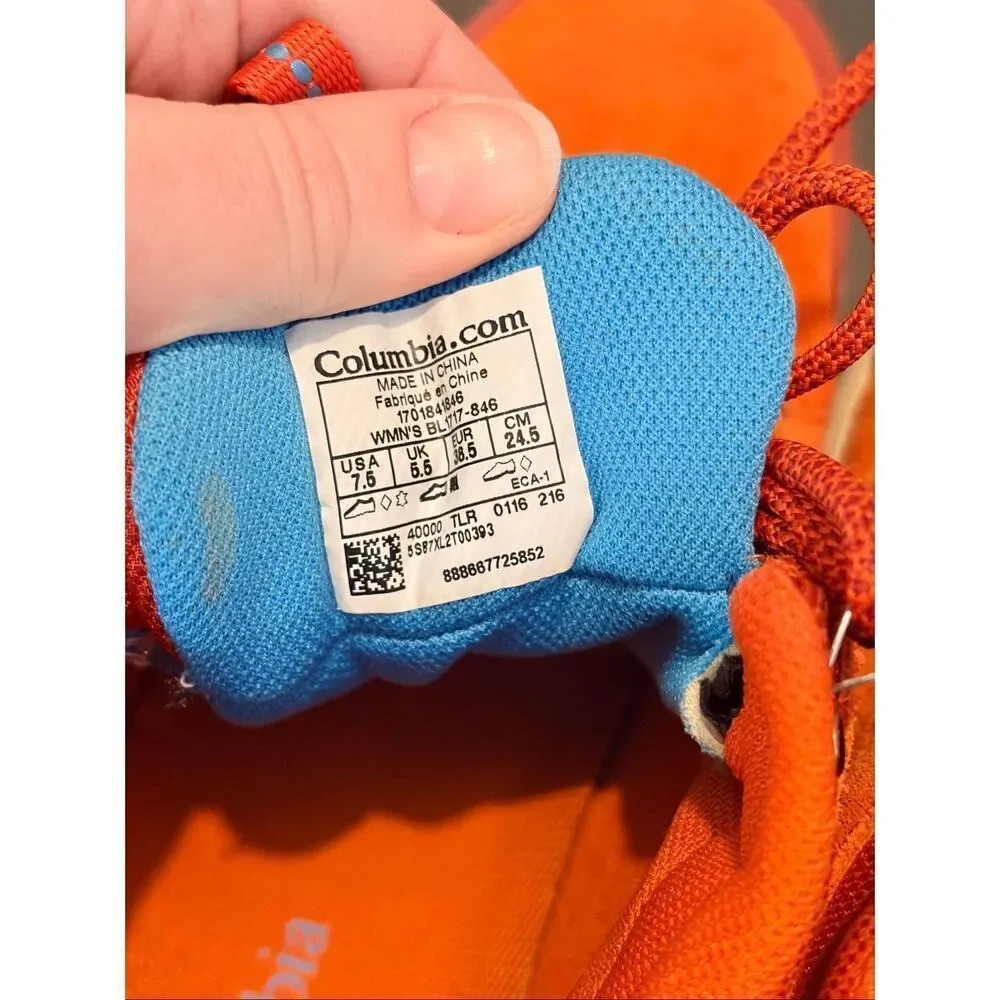 COLUMBIA | Fire Venture • Red Orange Blue Mid Waterproof Women's Multisport Outd